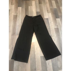 Black Satin Trousers